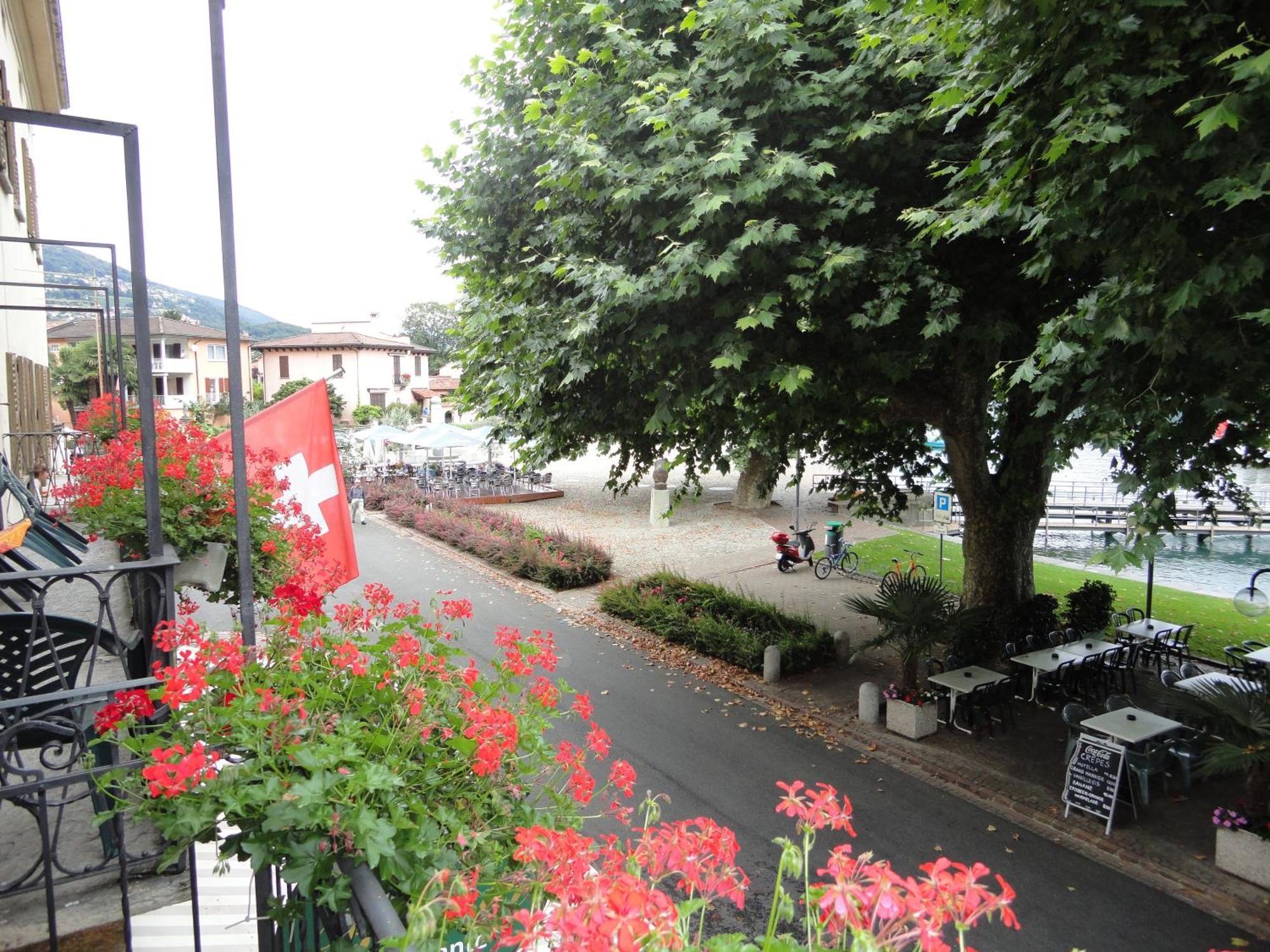 Osteria Battello Otel Caslano Dış mekan fotoğraf