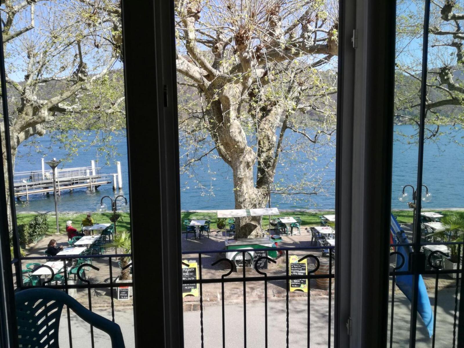 Osteria Battello Otel Caslano Dış mekan fotoğraf